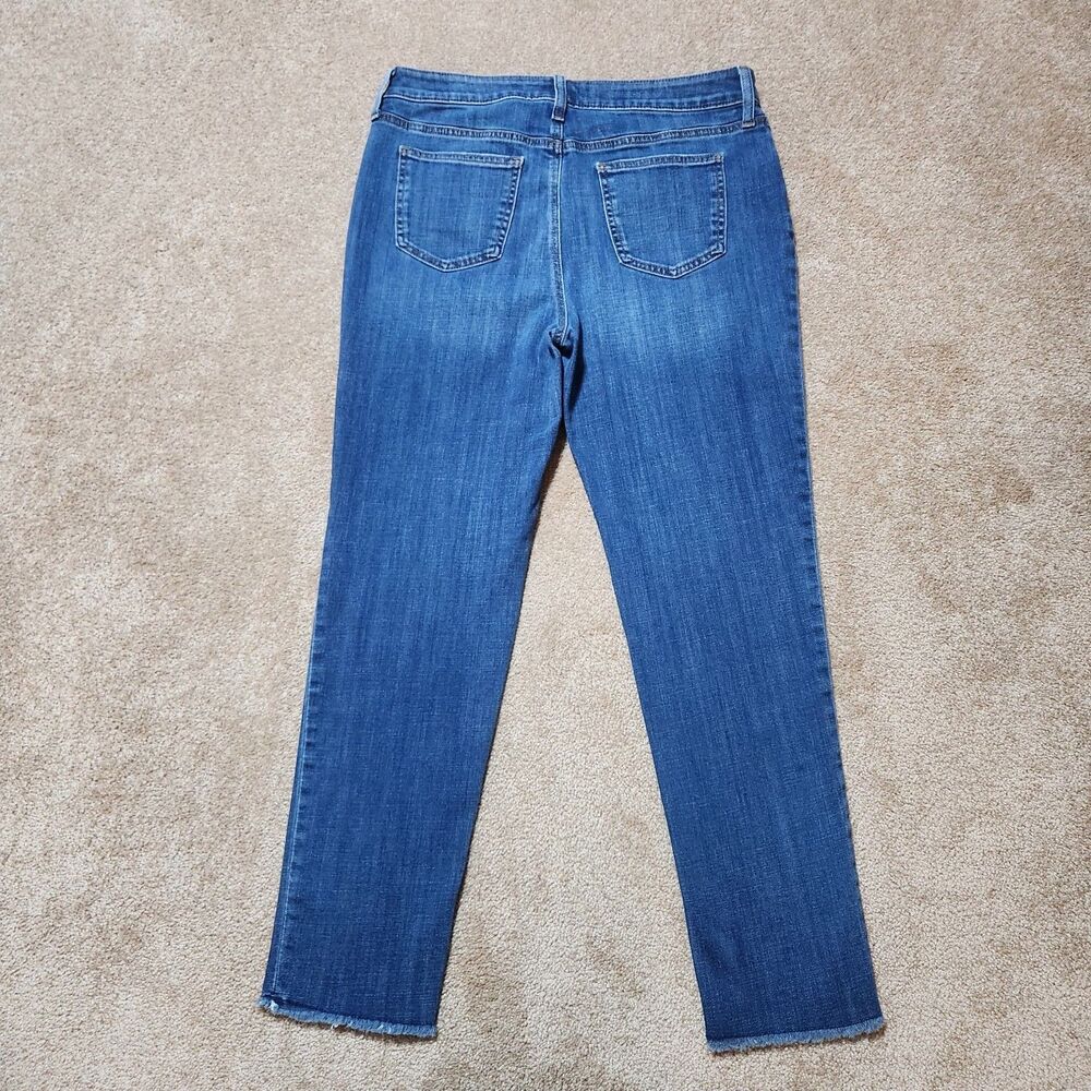 Chico's Women 8 So Slimming Girlfriend Slim Leg Ankle Mid Rise Jeans - Picture 2 of 10